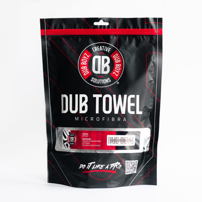 Toalha de Microfibra 40×40 350gsm Dub Towel Cinza- Dub Boyz - Image 5