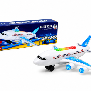 Aviao C/ Luz/som Bate E Volta