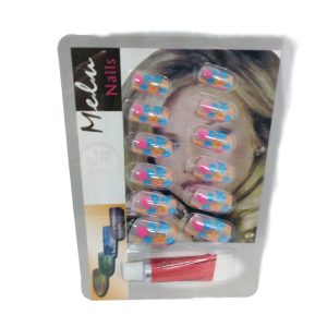 Unhas Postiças  Decorada Modelo #07  (acompanha cola)