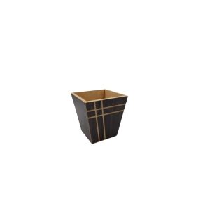 Cachepo Mdf Conico Frezado