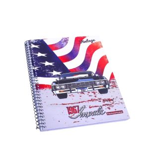 Caderno 80fls Univ Esp C/d Vintage
