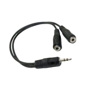 Duplicador Adaptador Áudio P2 Duplo Fêmea Fone De Ouvido