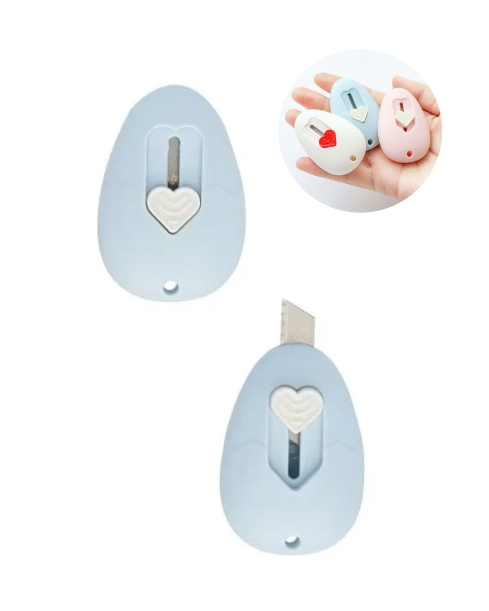 Mini Estilete Retrátil De Bolso Plástico Unitário – Cores Sortidas - Image 6