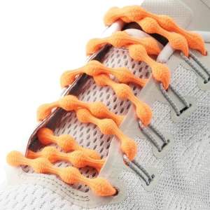 Caterpy Elastic Laces Citrus Orange 75cm