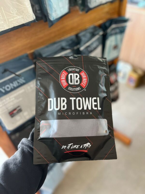 Toalha de Microfibra 40×40 350gsm Dub Towel Cinza- Dub Boyz