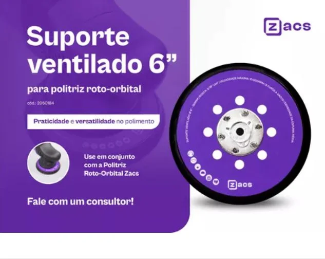 Suporte Ventilado Roto Orbital 6″ Zacs Rosca M8 – Vonixx - Image 3